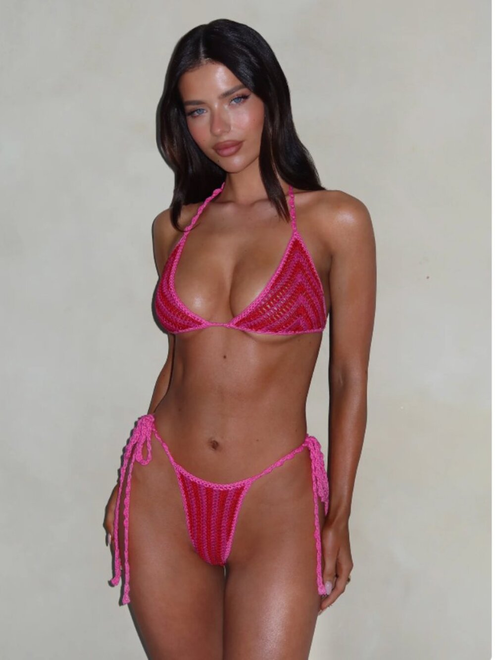 TIGER MIST CORA BIKINI TOP & BOTTOM 2-PC SET PINK - Picture 10 of 10